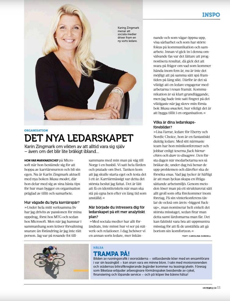 Intervju med Karin Zingmark, marknadschef Microsoft Sverige