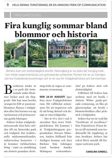 Bilaga, artikel om Sofiero slott