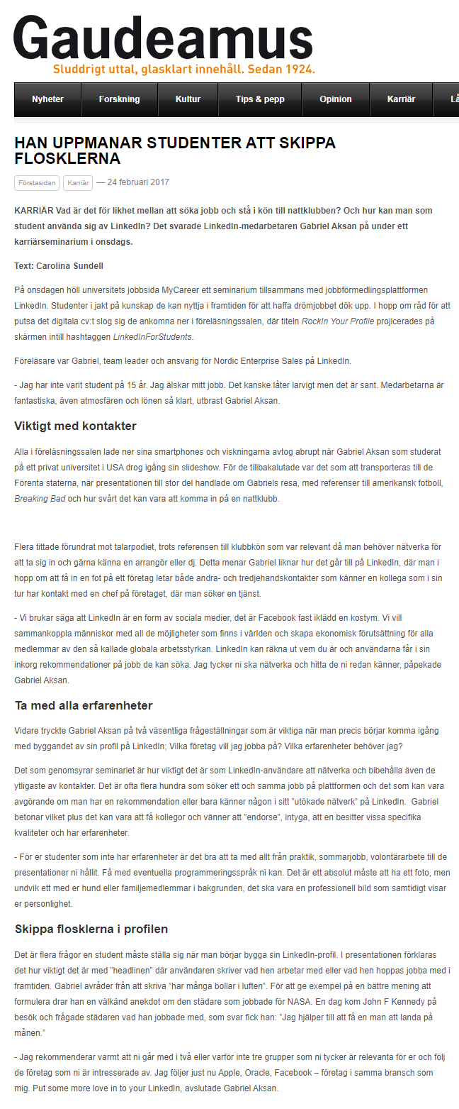 Intervju med LinkedIns Nordenchef